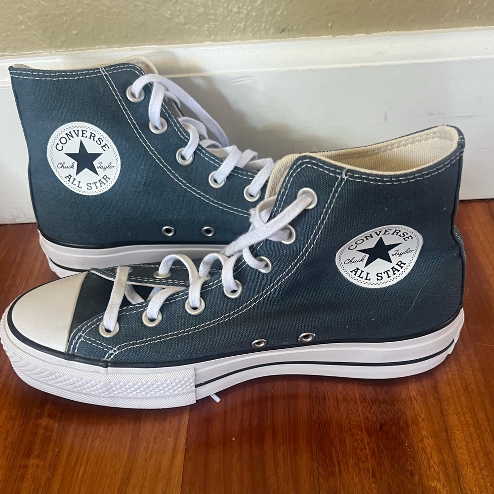 Converse Chuck Taylor All Star TEAL Lift Platform size 9